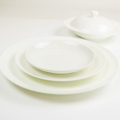 Angelic White Fine Bone China Salad Plates, Set of 4 – view 4