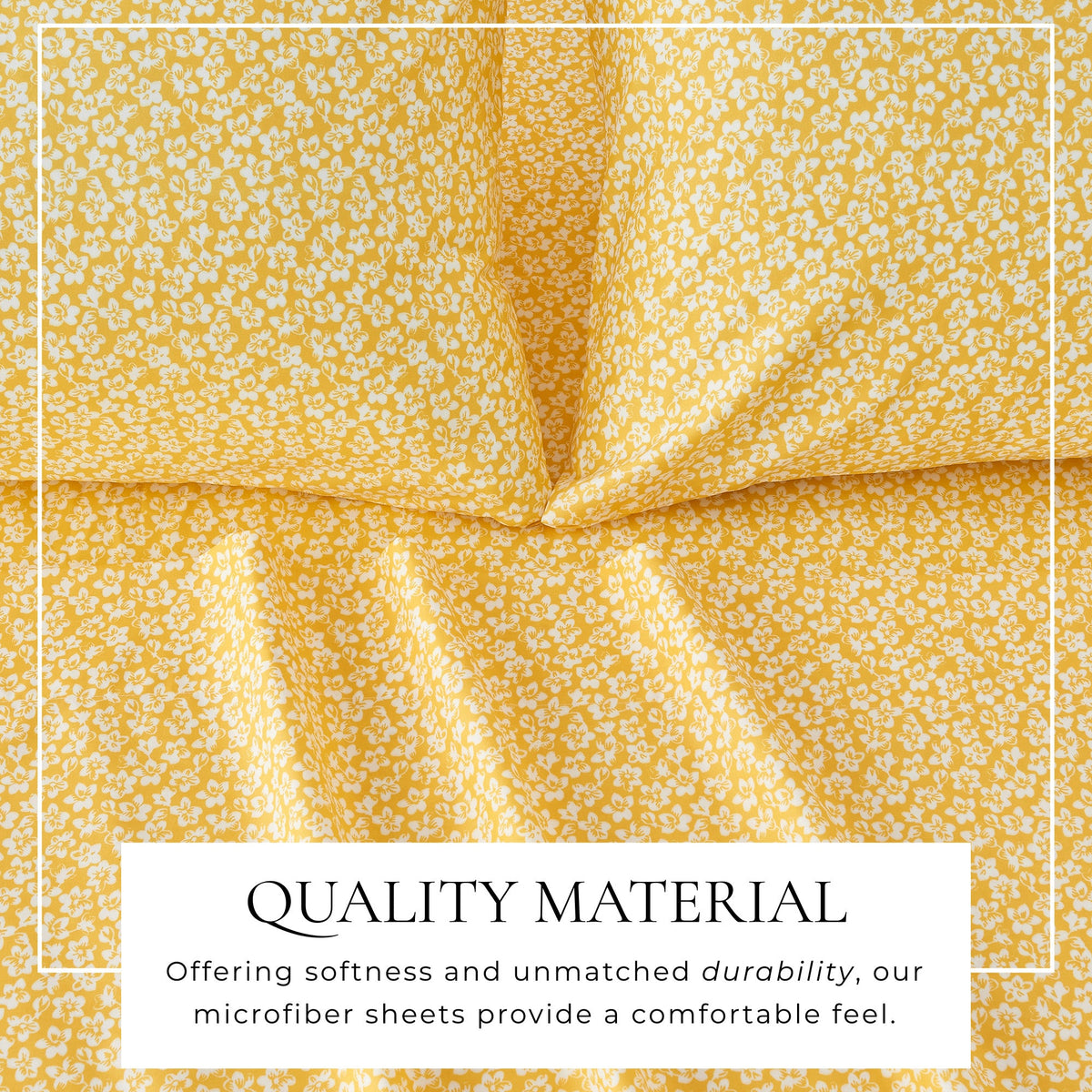 Watercolor Floral Microfiber Sheet Set – Delia Collection – view 8