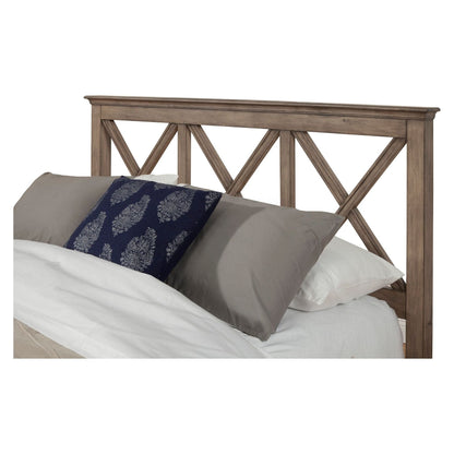 Mahogany Wood Panel Headboard, French Truffle Finish