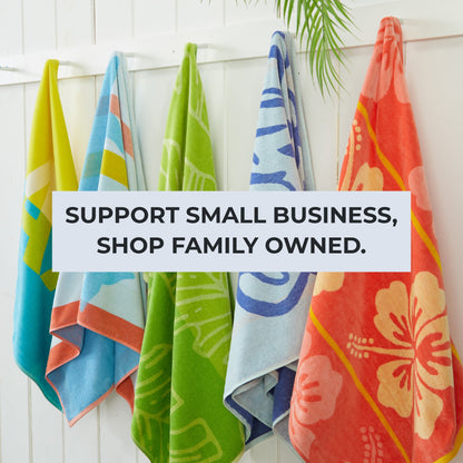 Boca Collection 2-Pack Cotton Beach Towels, 30 x 60 Inch Vibrant Prints – view 5