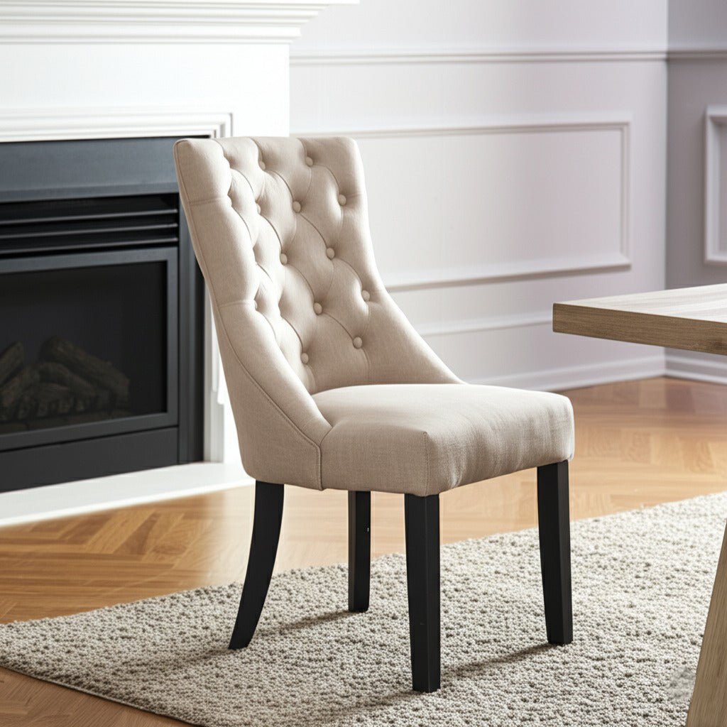 Recycled Pine and Polyester Prairie Upholstered Side Chairs, Set of 2
