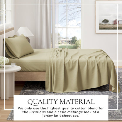 Heathered Jersey Knit Sheet Set – Carmen Collection – view 65