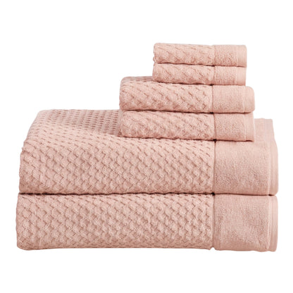 Cotton Diamond Waffle Weave Bath Towel Set – Grayson Collection – view 44