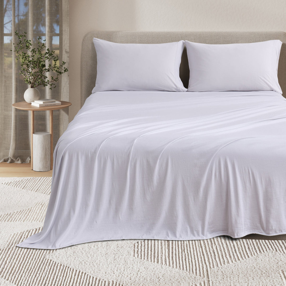 Viscose from Bamboo and Cotton Blend Jersey Knit Sheet Set – view 13