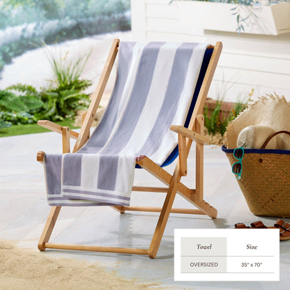 Pastel Striped Cabana Beach Towel – Edgartown Collection – view 71