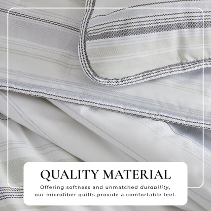 Solid Dot Stitched Quilt Set – Dot-Hemmed Collection – view 14