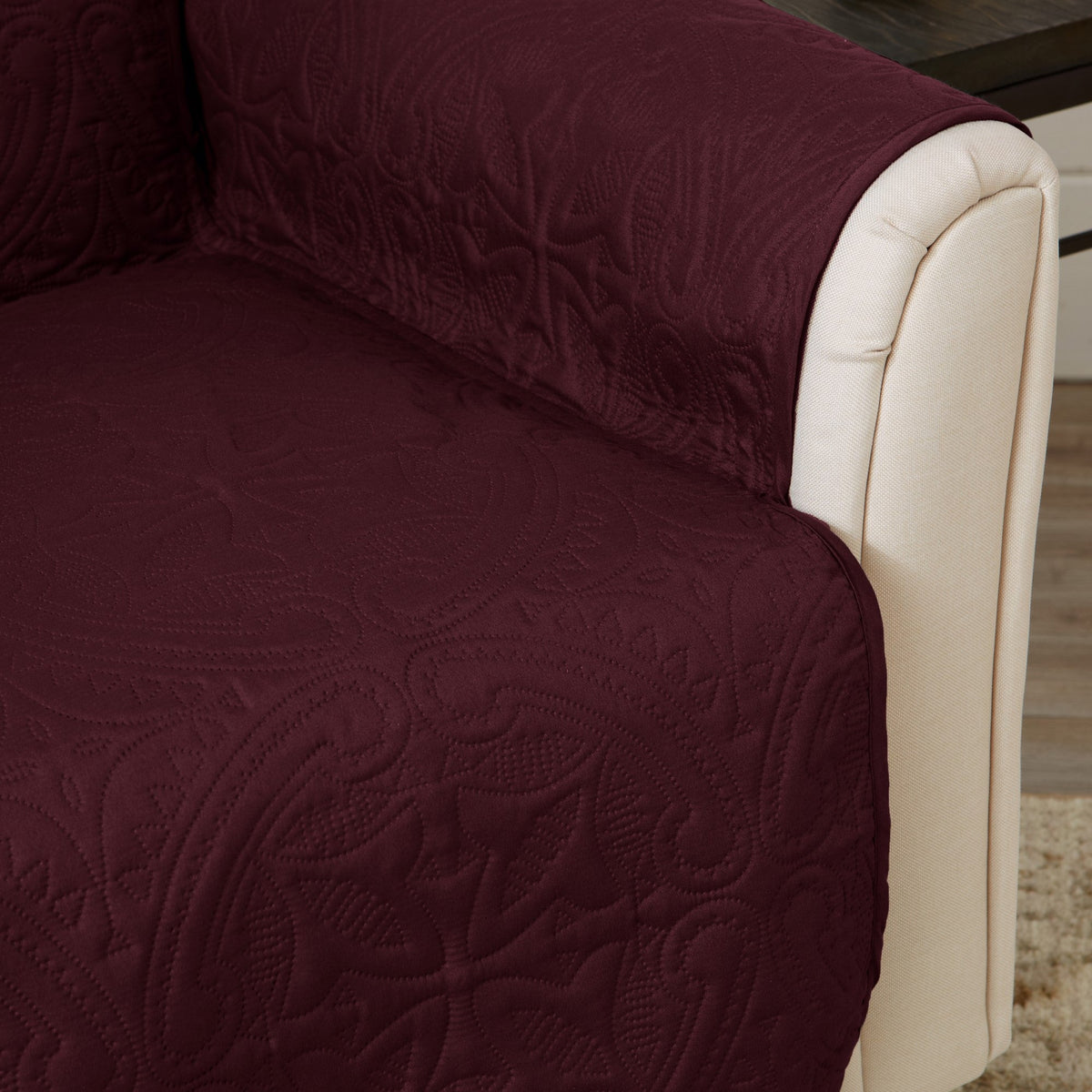 Medallion Stitch Furniture Protector – Elenor Collection Sofa Cover – view 52