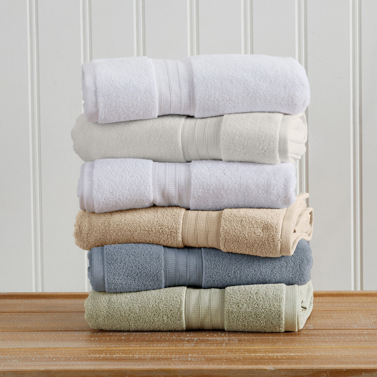 100% Cotton Premium Zero-Twist Bath Towel Set – Chiara Collection – view 14