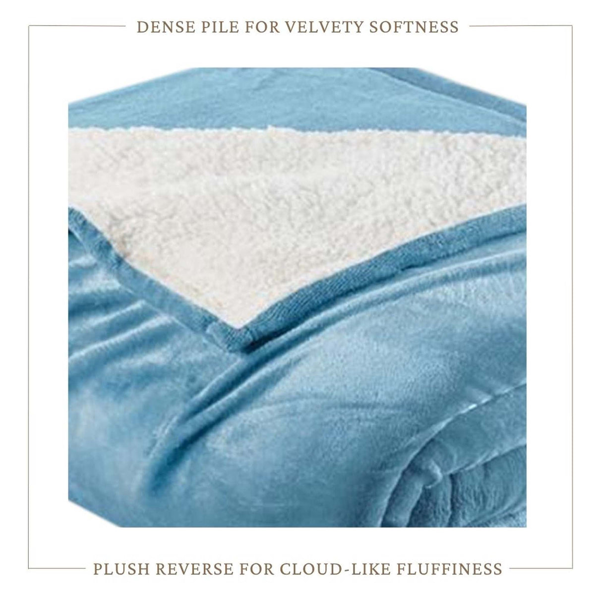 Sherpa Fleece Collection Velvet Plush Sherpa Bed Blanket, Reversible – view 25
