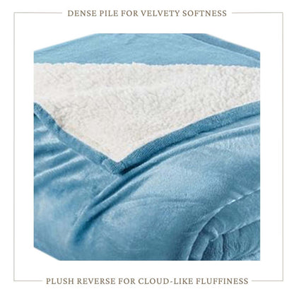 Sherpa Fleece Collection Velvet Plush Sherpa Bed Blanket, Reversible – view 25