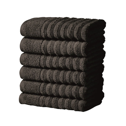 Karina Collection Luxury Combed Cotton Ribbed Bath Towel Set – view 205