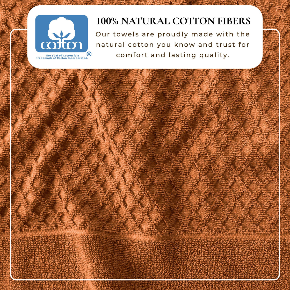 Cotton Diamond Waffle Weave Bath Towel Set – Grayson Collection – view 127