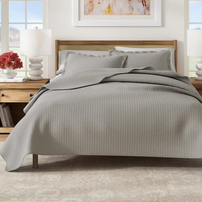 Solid Channel Stitch Quilt Set – Alicia Collection – view 25