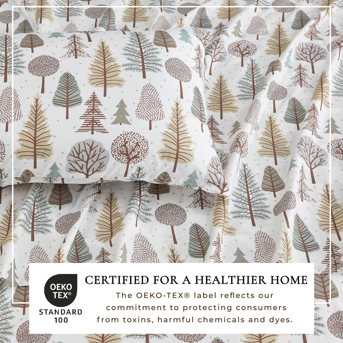 Lodge Print Microfiber Sheet Set – Mountain Ridge Collection – view 10