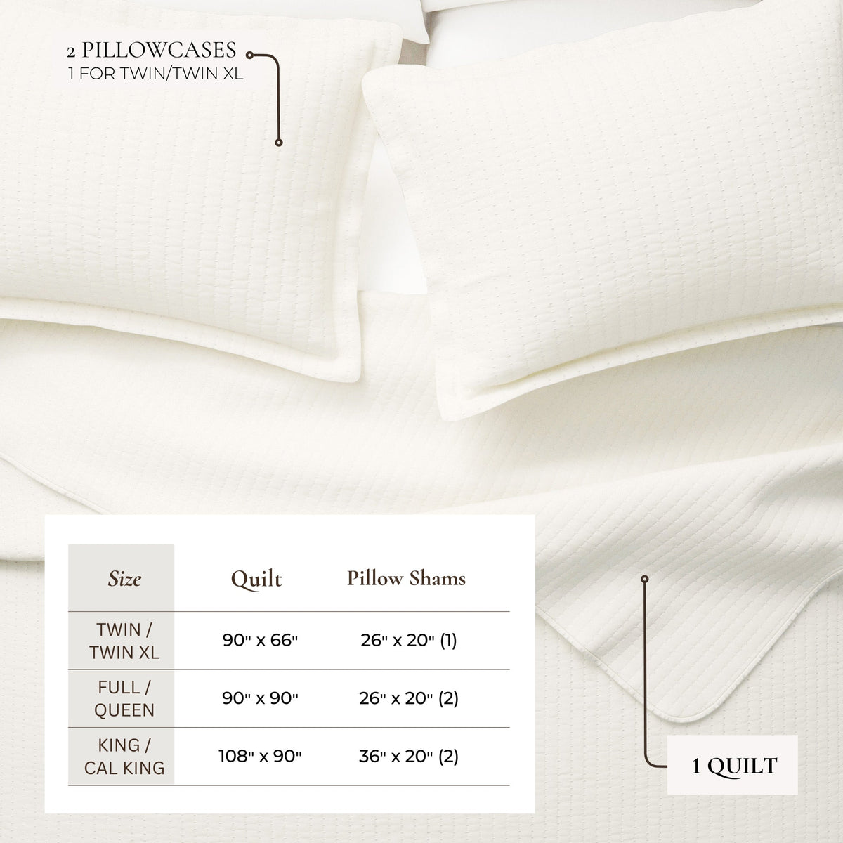 Solid Channel Stitch Quilt Set – Alicia Collection – view 9