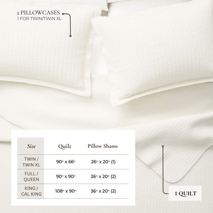 Solid Channel Stitch Quilt Set – Alicia Collection – view 9