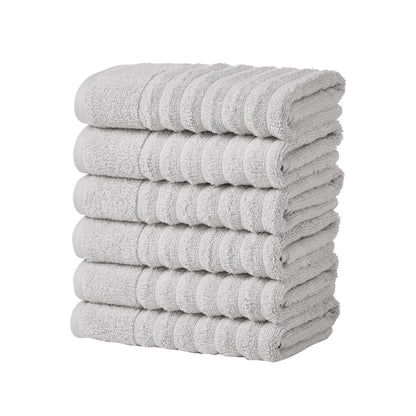 Karina Collection Luxury Combed Cotton Ribbed Bath Towel Set – view 103