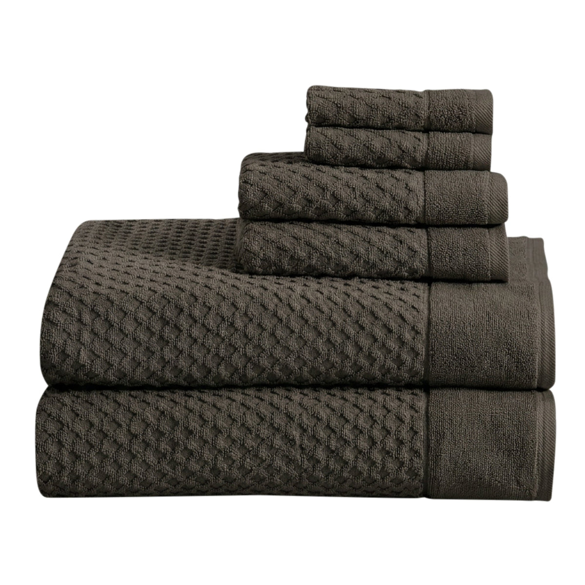 Cotton Diamond Waffle Weave Bath Towel Set – Grayson Collection – view 176