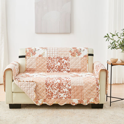 Reversible Patchwork Furniture Protector – Langdon Collection Sofa Cover – view 85