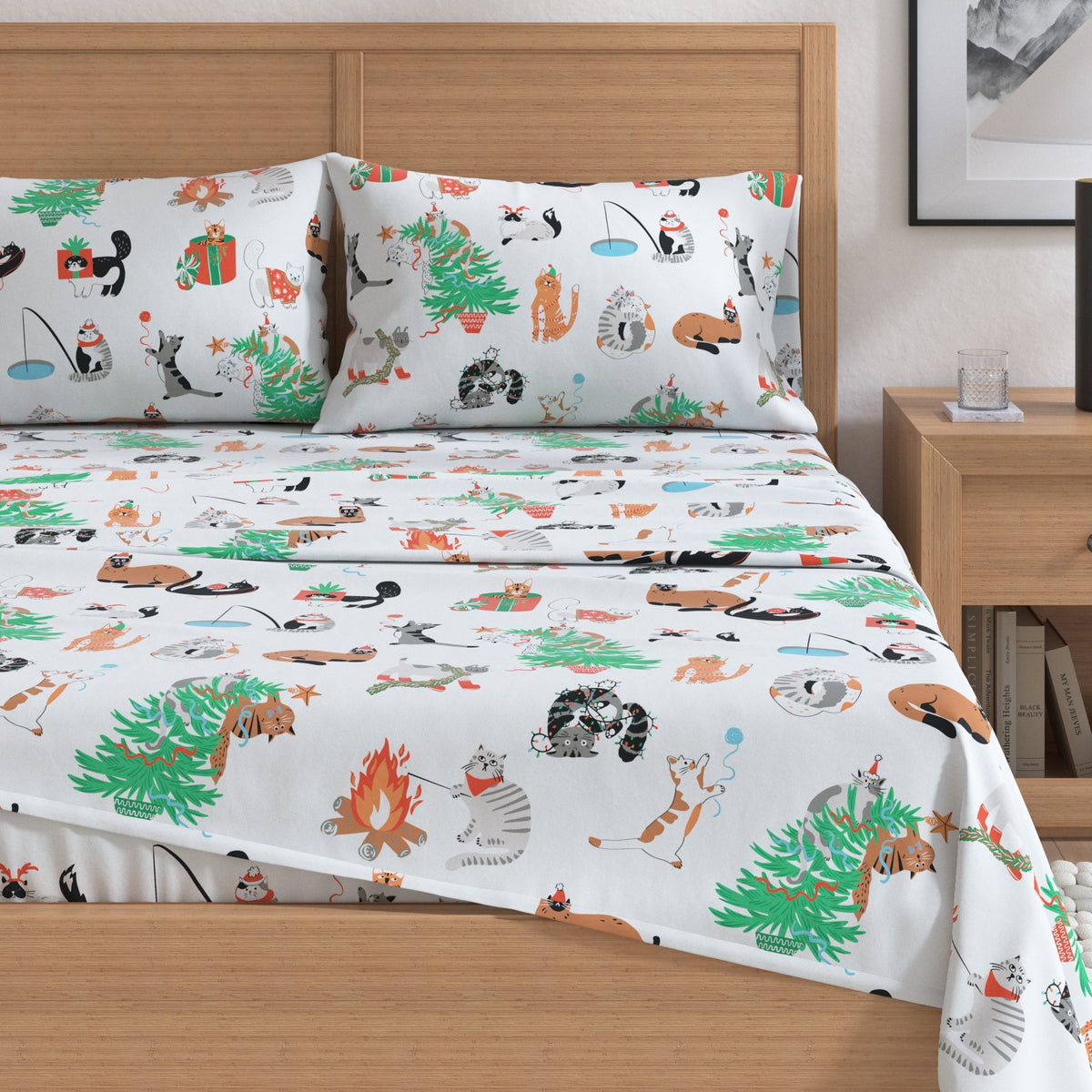Turkish Cotton Christmas Flannel Sheet Set – Whittaker Collection – view 60