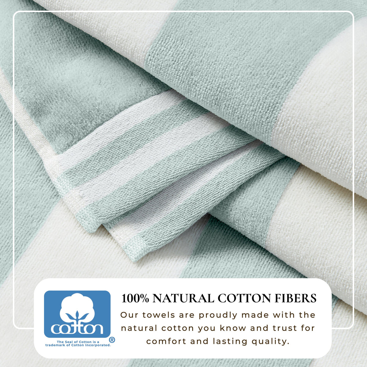 Pastel Striped Cabana Beach Towel – Edgartown Collection – view 117