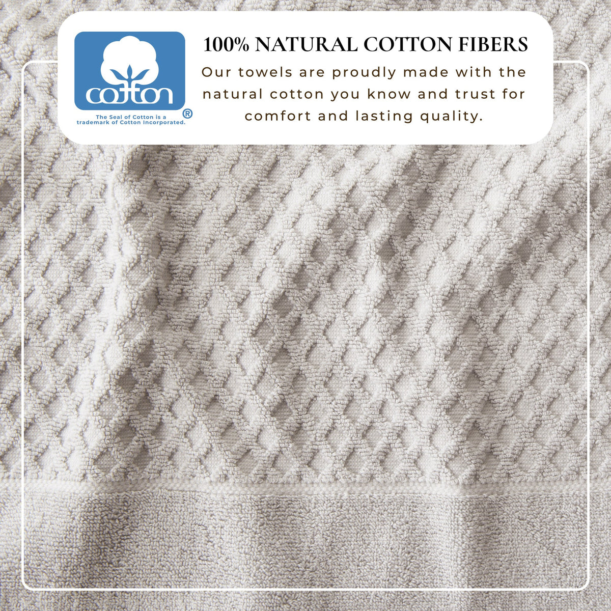 Cotton Diamond Waffle Weave Bath Towel Set – Grayson Collection – view 139