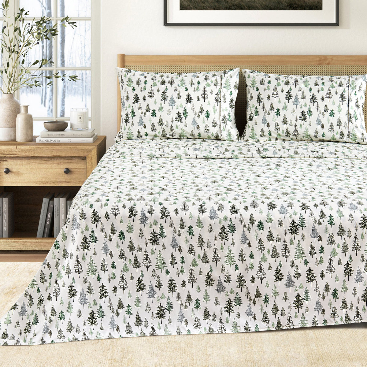 Brushed Microfiber Printed Sheet Set – Baylor Collection – view 53