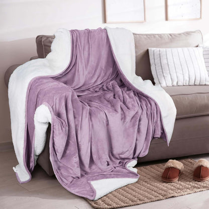Sherpa Fleece Collection Velvet Plush Sherpa Bed Blanket, Reversible – view 56