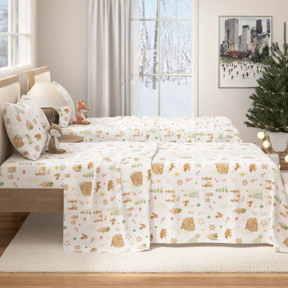 Kids' Christmas Turkish Cotton Flannel Sheet Set – view 10