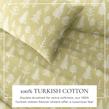 Turkish Cotton Flannel Sheet Set – Lakeview Collection – view 32