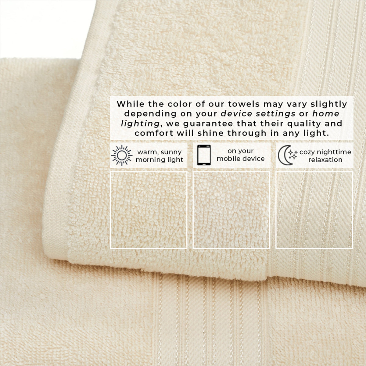 Cooper Collection Cotton Terry Bath Towel Set, Lightweight and Soft – view 35