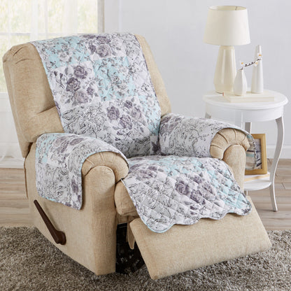 Reversible Floral Patchwork Furniture Protector – Maribel Collection – view 55