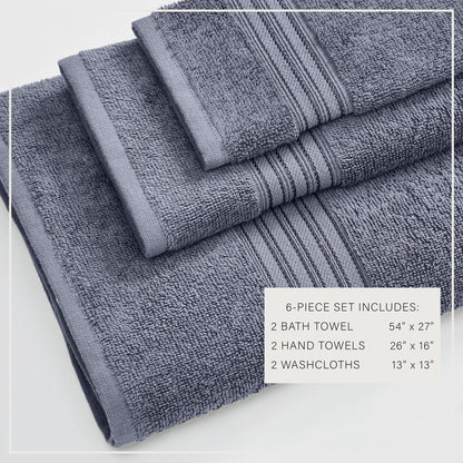 Cooper Collection Cotton Terry Bath Towel Set, Lightweight and Soft – view 96