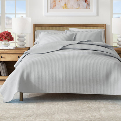 Solid Channel Stitch Quilt Set – Alicia Collection – view 19