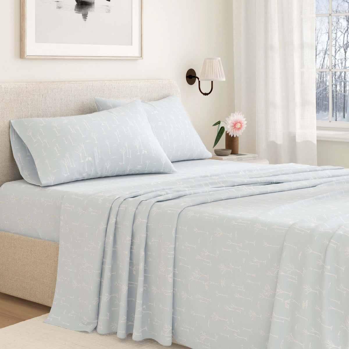 Turkish Cotton Flannel Sheet Set – Elevated Lodge Collection – view 10