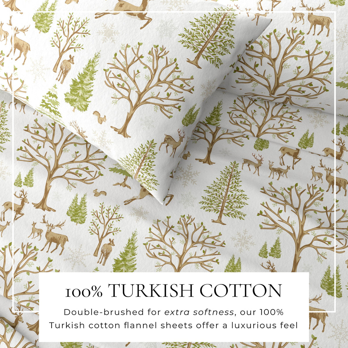 Turkish Cotton Flannel Sheet Set – Lakeview Collection – view 15