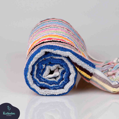 Striped Organic Turkish Cotton Hand Towel, Long 17 x 35 Inch – view 30