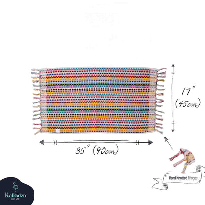 Pom Pom Organic Turkish Cotton Hand Towel, Handwoven 17 x 35 Inch – view 24