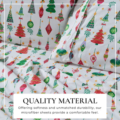 Brushed Microfiber Printed Sheet Set – Baylor Collection – view 27