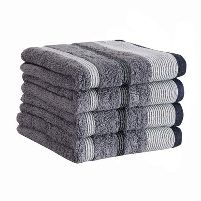 Decorative Cotton Stripe Bath Towel Set – Noelle Collection – view 107