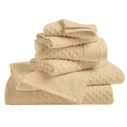 Cotton Diamond Waffle Weave Bath Towel Set – Grayson Collection – view 201