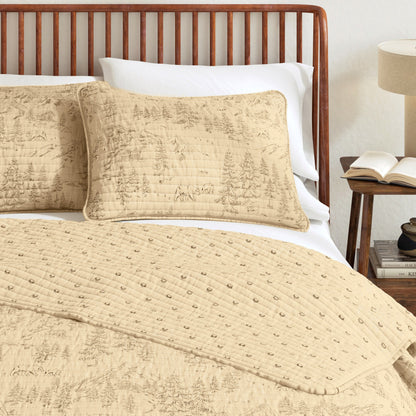 Moonlight Ridge Sage Bear and Mountain Lodge Quilt Set – view 6