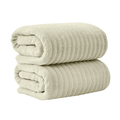 Karina Collection Luxury Combed Cotton Ribbed Bath Towel Set – view 139