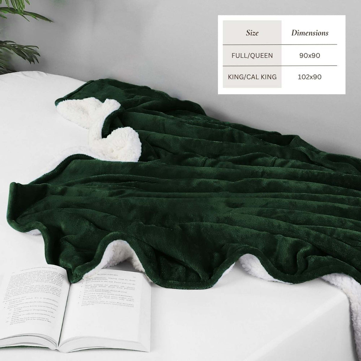 Sherpa Fleece Collection Velvet Plush Sherpa Bed Blanket, Reversible – view 67