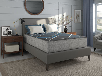 13-Inch Plush Gel Memory Foam Twin Mattress in Grey and Blue – view 21