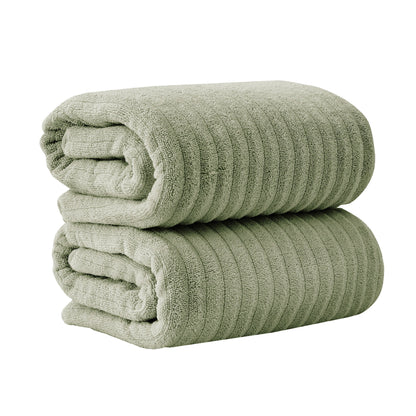 Karina Collection Luxury Combed Cotton Ribbed Bath Towel Set – view 163