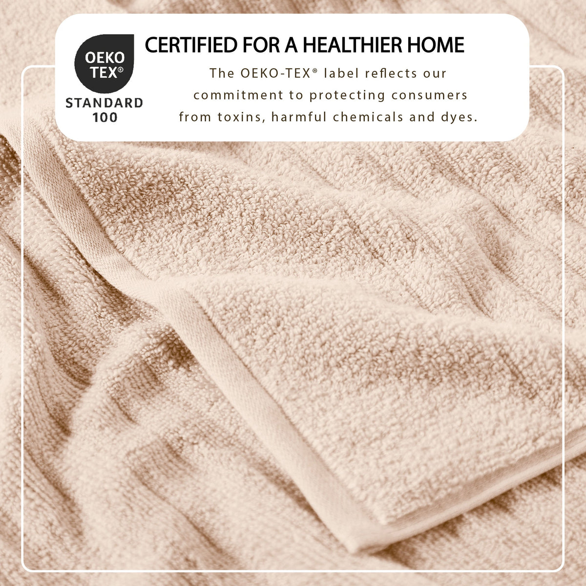 Karina Collection Luxury Combed Cotton Ribbed Bath Towel Set – view 68