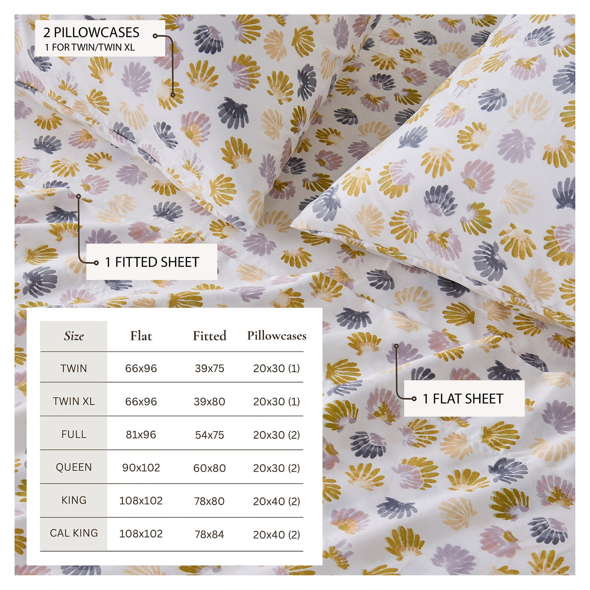 Coastal Printed Microfiber Sheet Set – Newport Collection – view 37