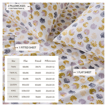 Coastal Printed Microfiber Sheet Set – Newport Collection – view 37