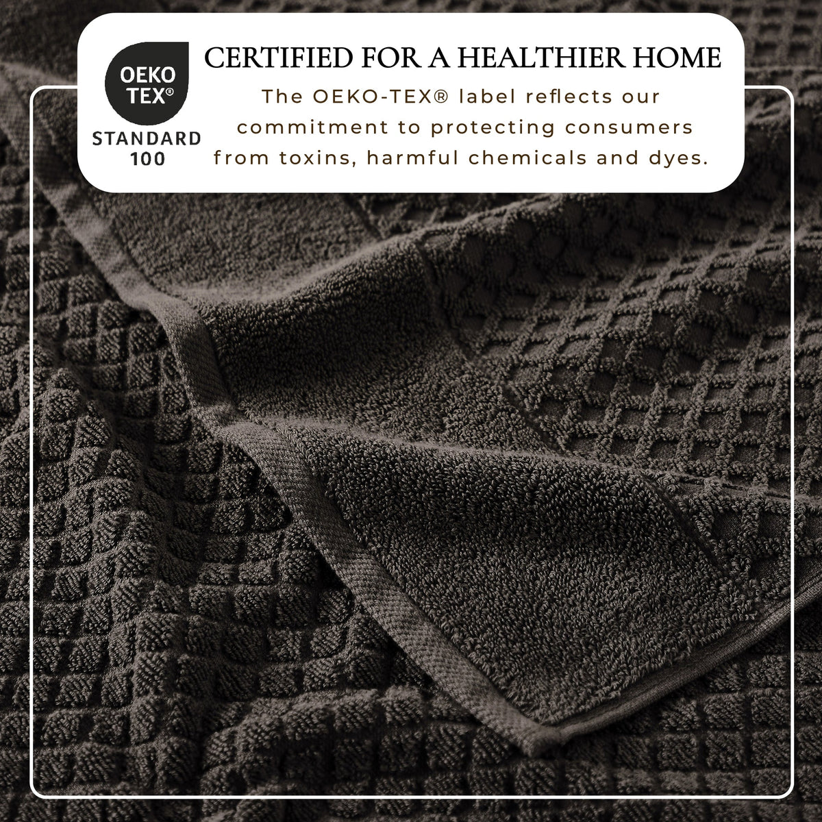 Cotton Diamond Waffle Weave Bath Towel Set – Grayson Collection – view 177